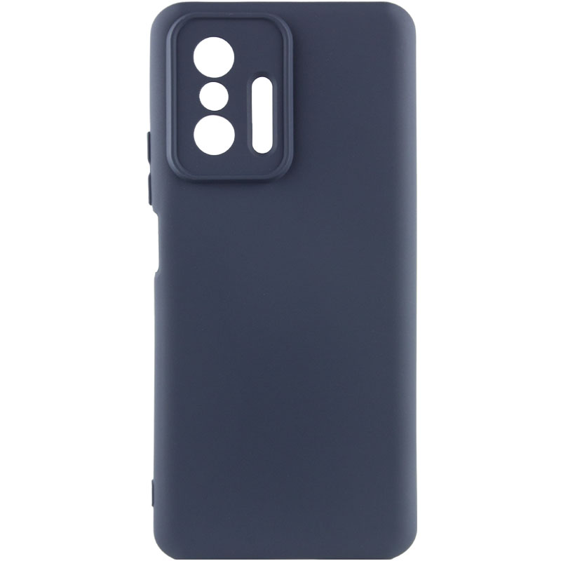 Чехол Silicone Cover Lakshmi Full Camera (AA) для Xiaomi 11T Pro (Синий / Midnight Blue)