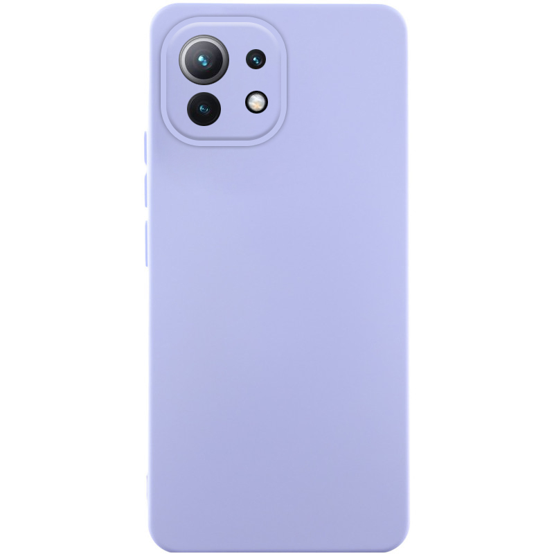 Чехол Silicone Cover Lakshmi Full Camera (AA) для Xiaomi Mi 11 Lite (Сиреневый / Dasheen)