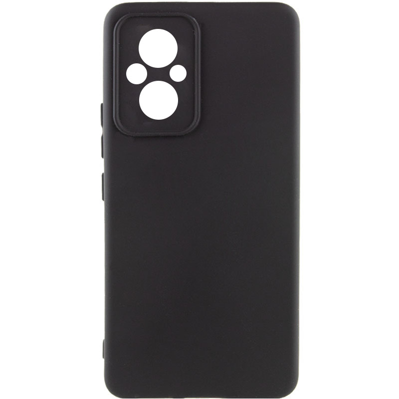 Чехол Silicone Cover Lakshmi Full Camera (AA) для Xiaomi Poco M5 (Черный / Black)