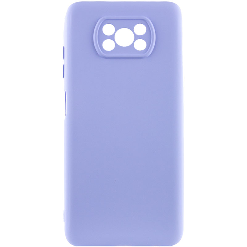 Чехол Silicone Cover Lakshmi Full Camera (AA) для Xiaomi Poco X3 NFC / Poco X3 Pro (Сиреневый / Dasheen)