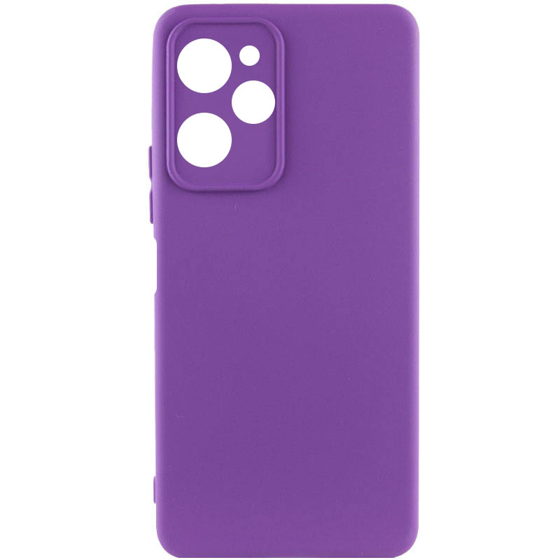 Чехол Silicone Cover Lakshmi Full Camera (AA) для Xiaomi Poco X5 Pro 5G (Фиолетовый / Purple)