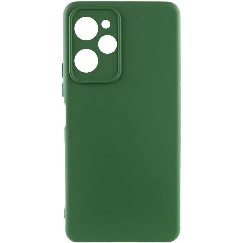 Чехол Silicone Cover Lakshmi Full Camera (AA) для Xiaomi Poco X5 Pro 5G (Зеленый / Dark green)