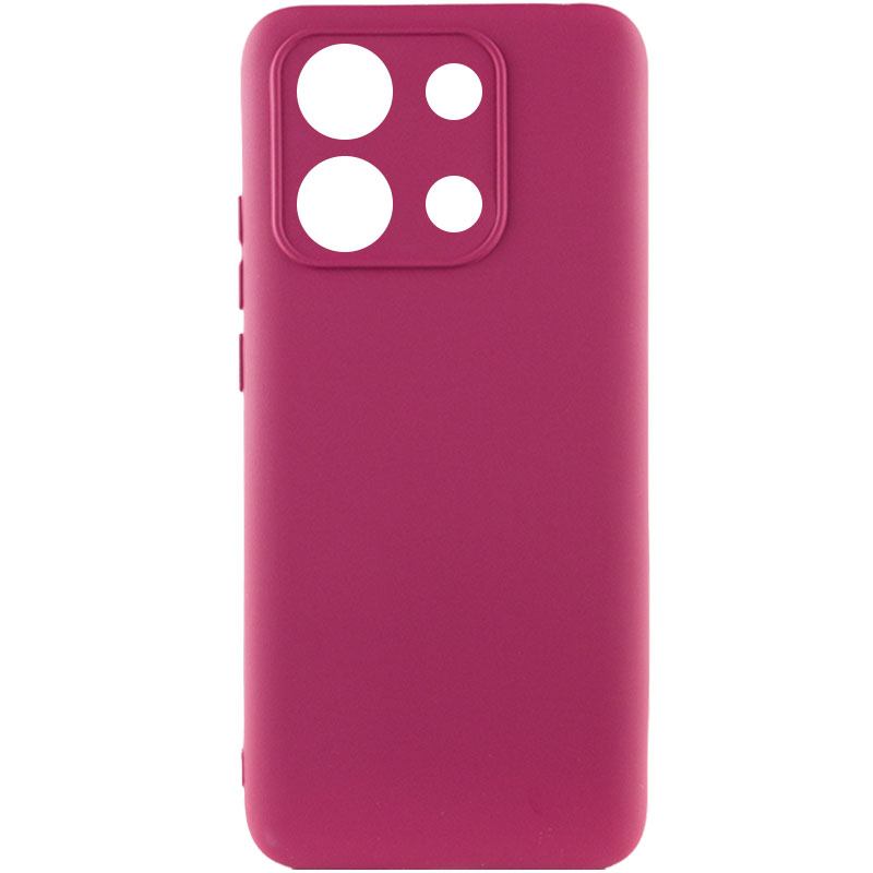 Чехол Silicone Cover Lakshmi Full Camera (AA) для Xiaomi Poco X6 Pro (Бордовый / Marsala)