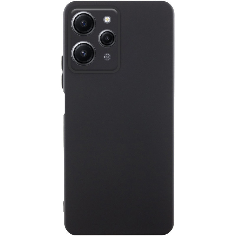 Чохол Silicone Cover Lakshmi Full Camera (AA) для Xiaomi Redmi 12 (Чорний / Black)