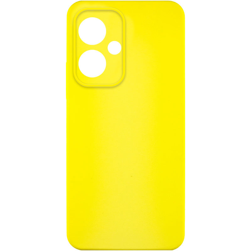 Чохол Silicone Cover Lakshmi Full Camera (AA) для Xiaomi Redmi 13 4G / Poco M6 4G (Жовтий / Flash)