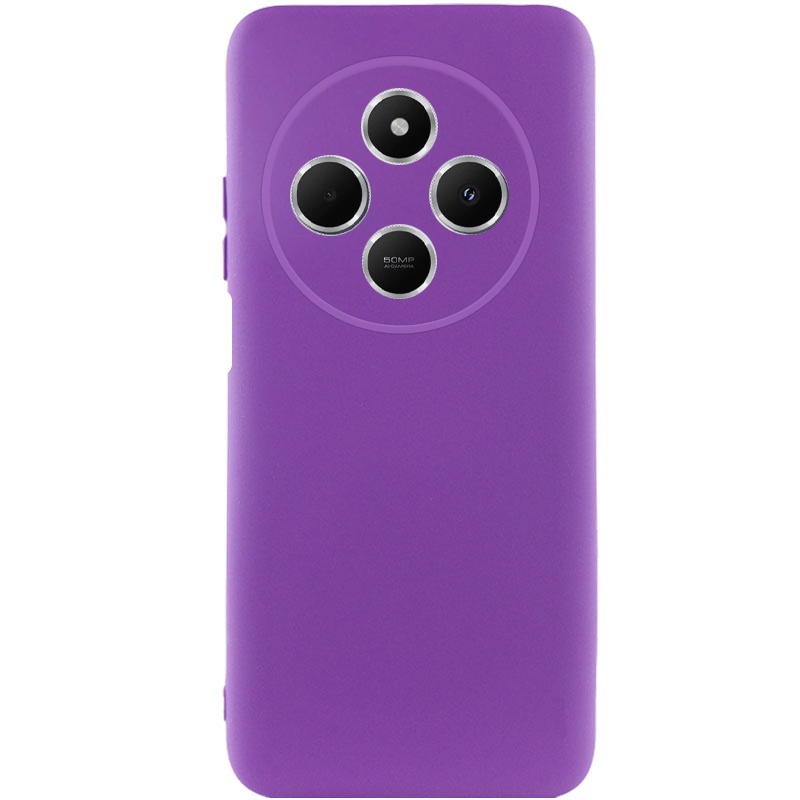 Чохол Silicone Cover Lakshmi Full Camera (AA) для Xiaomi Redmi 14C (Фіолетовий / Purple)