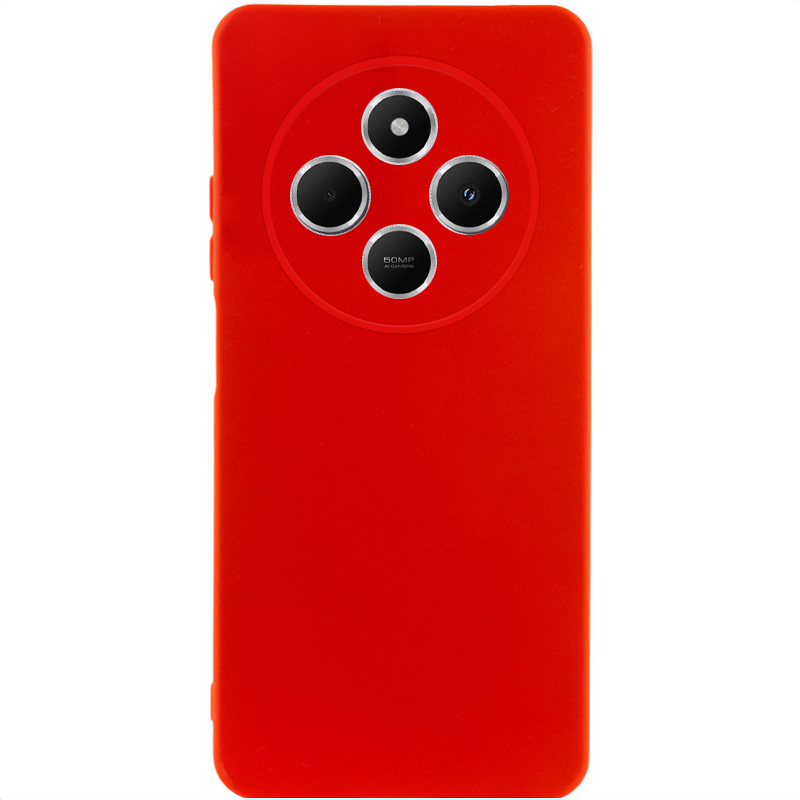 Чохол Silicone Cover Lakshmi Full Camera (AA) для Xiaomi Redmi 14C (Червоний / Red)