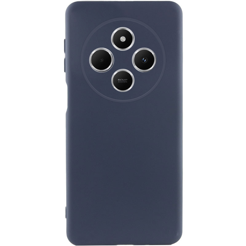 Чохол Silicone Cover Lakshmi Full Camera (AA) для Xiaomi Redmi 14C (Синій / Midnight Blue)