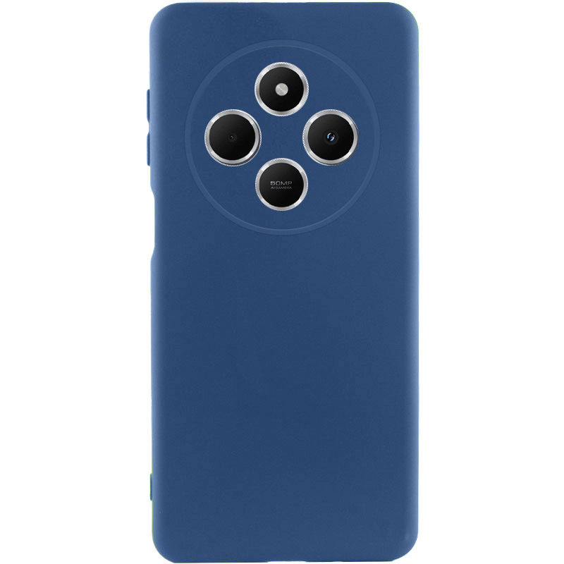 Чохол Silicone Cover Lakshmi Full Camera (AA) для Xiaomi Redmi 14C (Синій / Navy Blue)