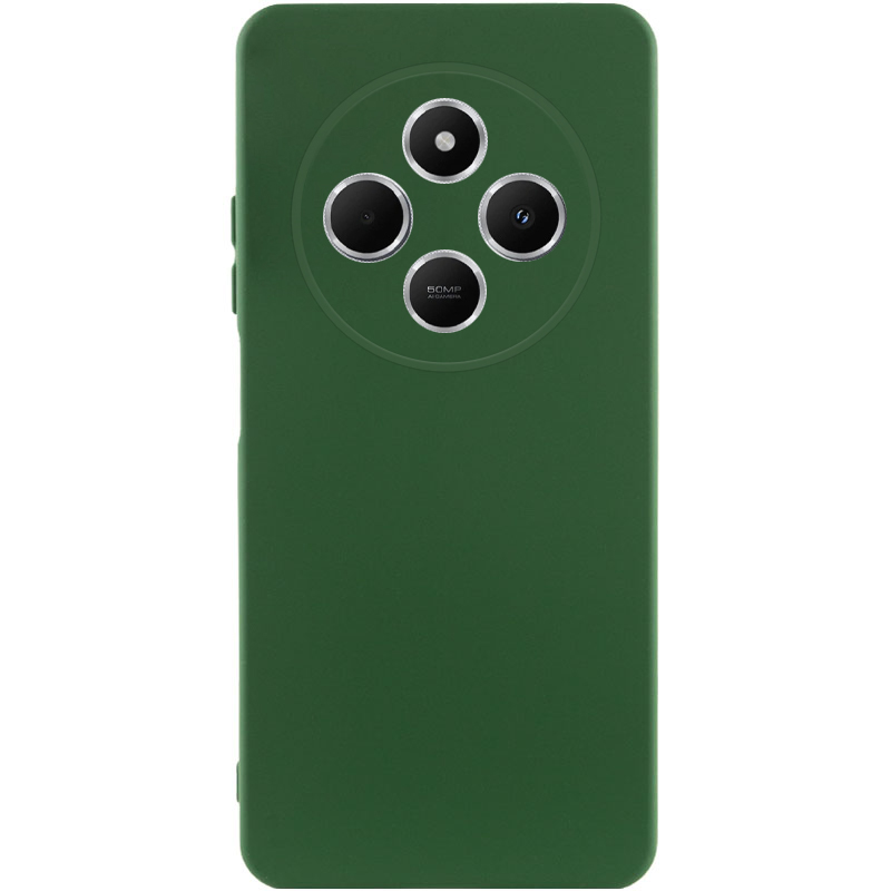 Чохол Silicone Cover Lakshmi Full Camera (AA) для Xiaomi Redmi 14C (Зелений / Dark green)