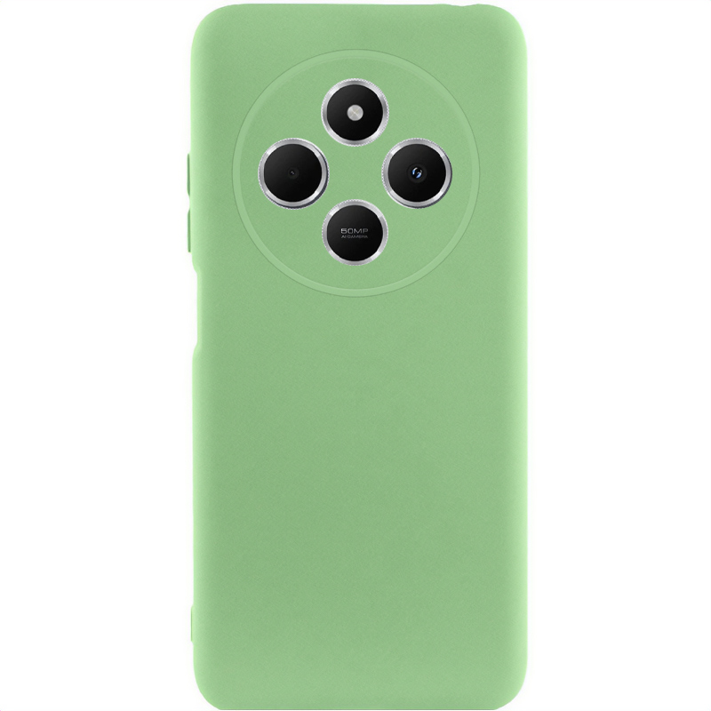 Чохол Silicone Cover Lakshmi Full Camera (AA) для Xiaomi Redmi 14C (Зелений / Pistachio)