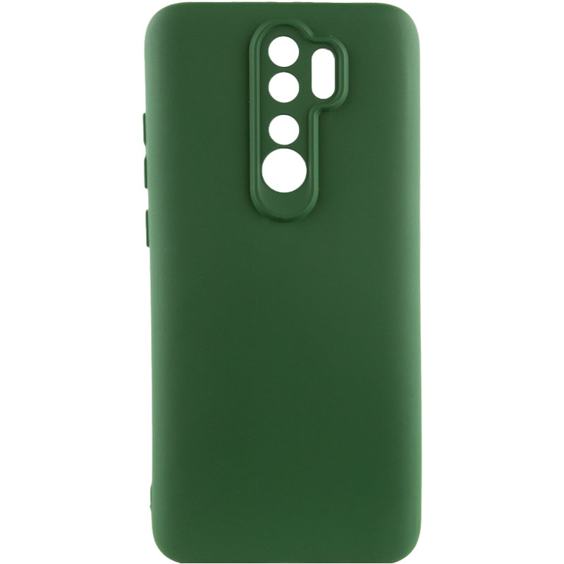 Чохол Silicone Cover Lakshmi Full Camera (AA) для Xiaomi Redmi 9 (Зелений / Dark green)