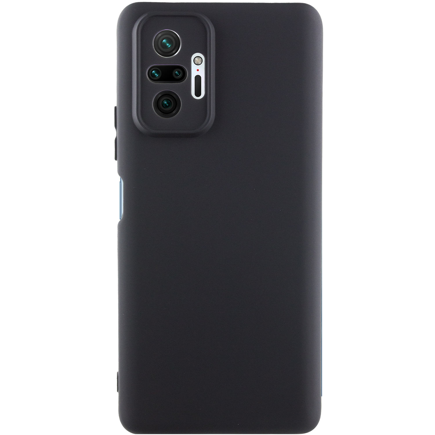 Чехол Silicone Cover Lakshmi Full Camera (AA) для Xiaomi Redmi Note 10 Pro Max (Черный / Black)