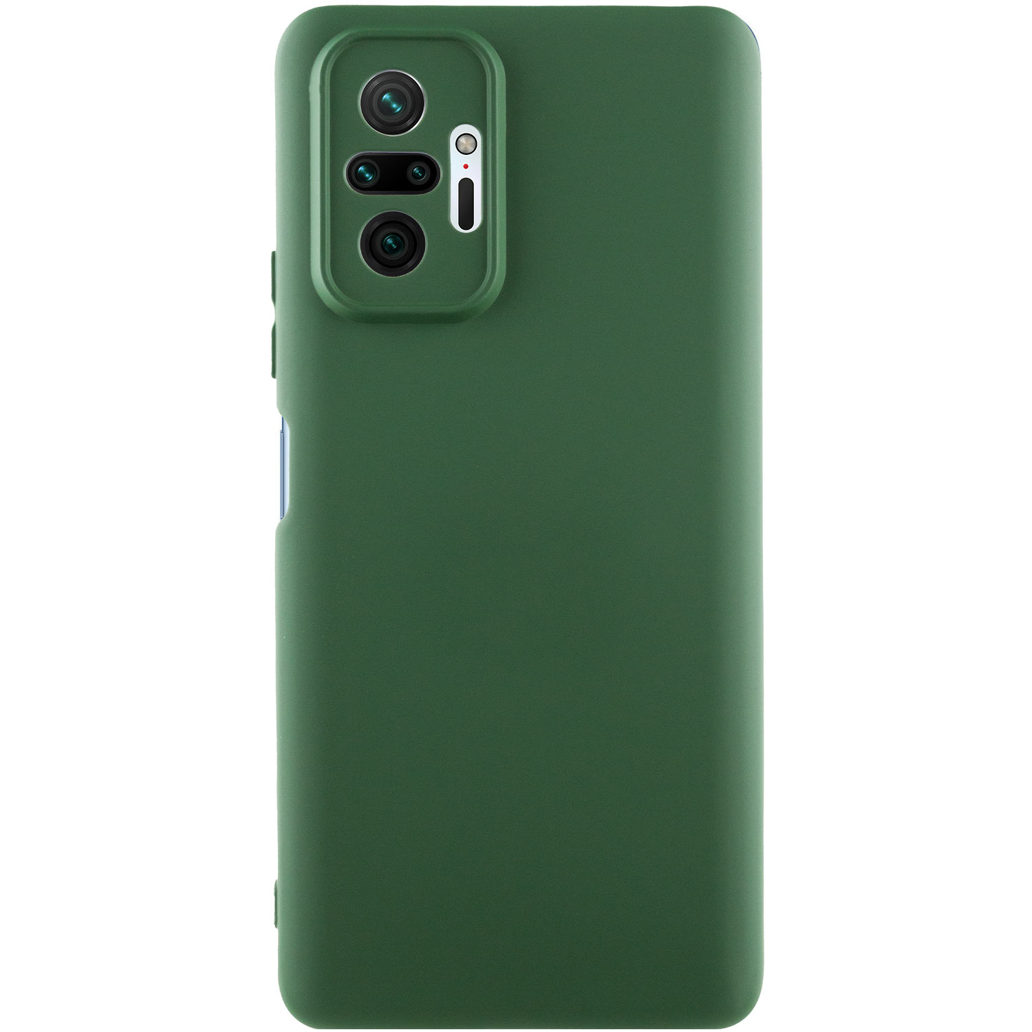 Чехол Silicone Cover Lakshmi Full Camera (AA) для Xiaomi Redmi Note 10 Pro Max (Зеленый / Dark green)