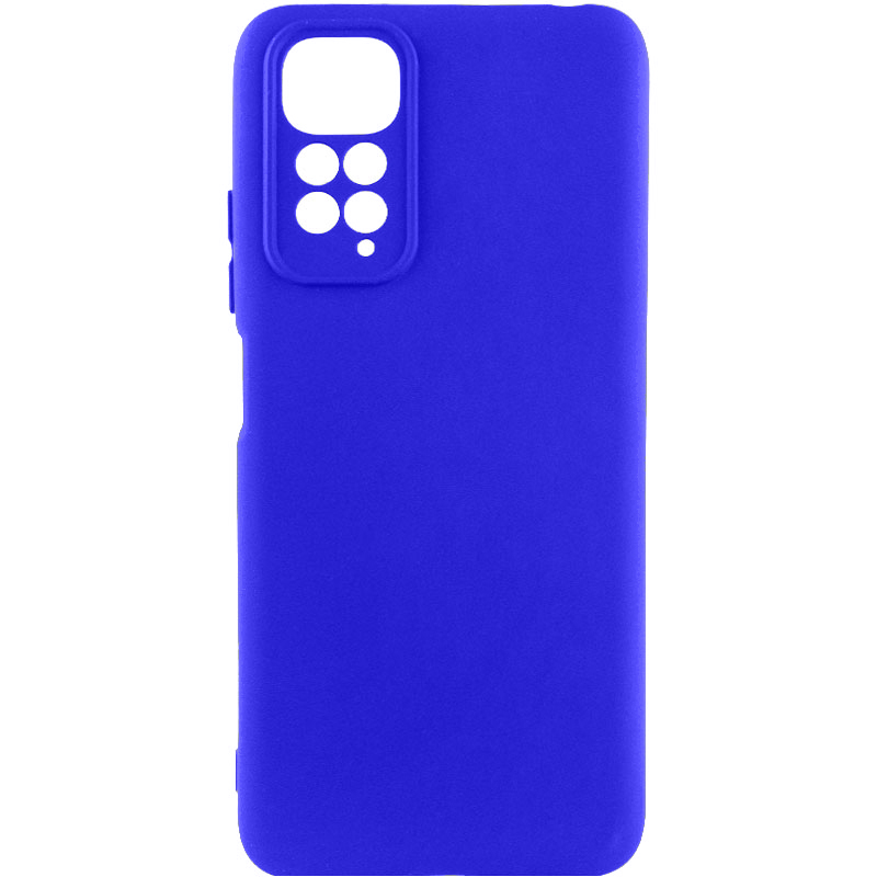 Чехол Silicone Cover Lakshmi Full Camera (AA) для Xiaomi Redmi Note 11S (Синий / Iris)