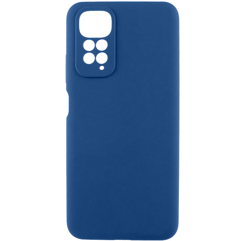 Чохол Silicone Cover Lakshmi Full Camera (AA) для Xiaomi Redmi Note 11S (Синій / Navy Blue)