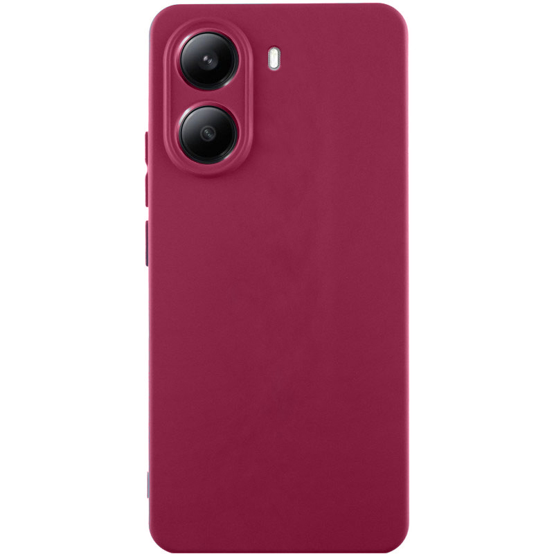 Чехол Silicone Cover Lakshmi Full Camera (AA) для Xiaomi Redmi Note 11 Pro 4G/5G / 12 Pro 4G (Бордовый / Marsala)