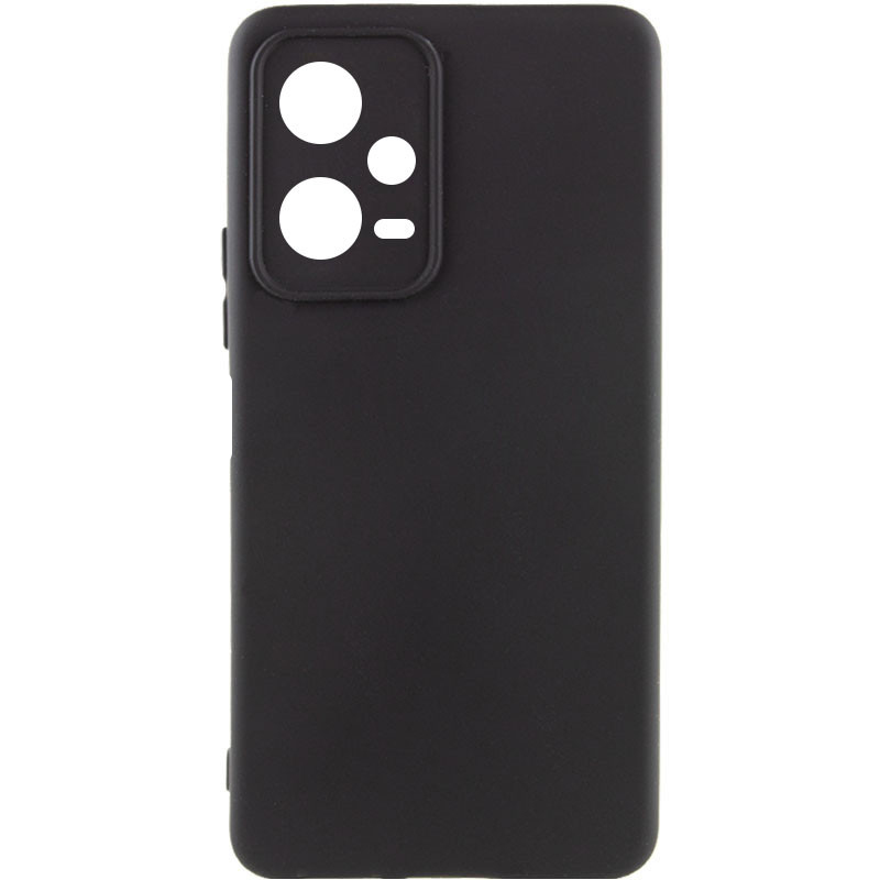 Чехол Silicone Cover Lakshmi Full Camera (AA) для Xiaomi Redmi Note 12 Pro 5G (Черный / Black)