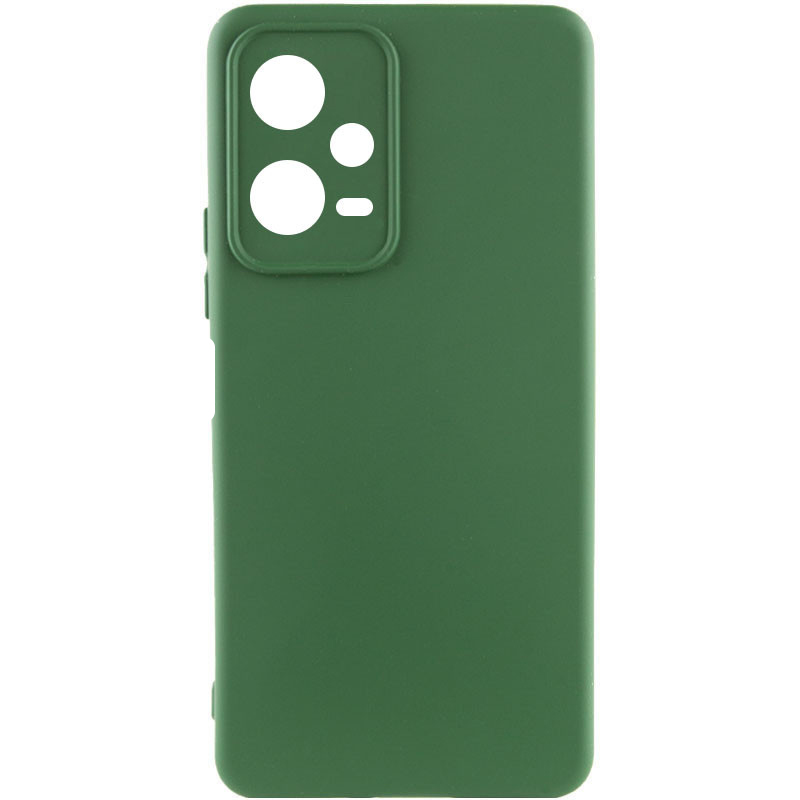 Чехол Silicone Cover Lakshmi Full Camera (AA) для Xiaomi Redmi Note 12 Pro 5G (Зеленый / Dark green)