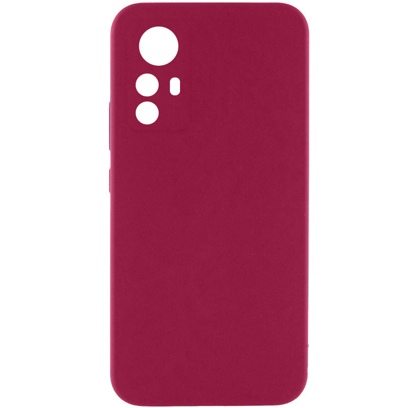 Чехол Silicone Cover Lakshmi Full Camera (AA) для Xiaomi Redmi Note 12S (Бордовый / Marsala)