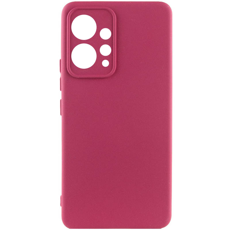 Чехол Silicone Cover Lakshmi Full Camera (AA) для Xiaomi Redmi Note 12 4G (Бордовый / Marsala)