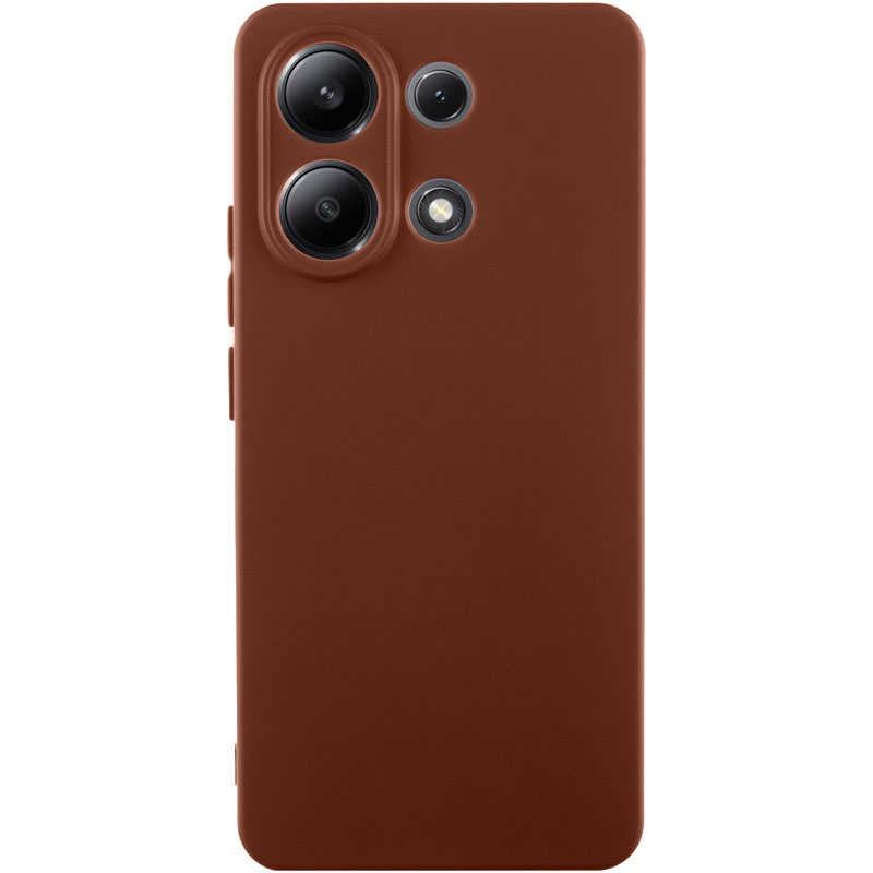 Чехол Silicone Cover Lakshmi Full Camera (AA) для Xiaomi Redmi Note 13 4G (Коричневый / Brown)