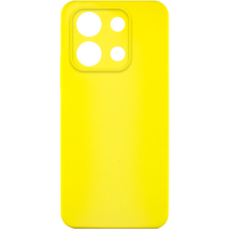 Чехол Silicone Cover Lakshmi Full Camera (AA) для Xiaomi Redmi Note 13 4G (Желтый / Flash)