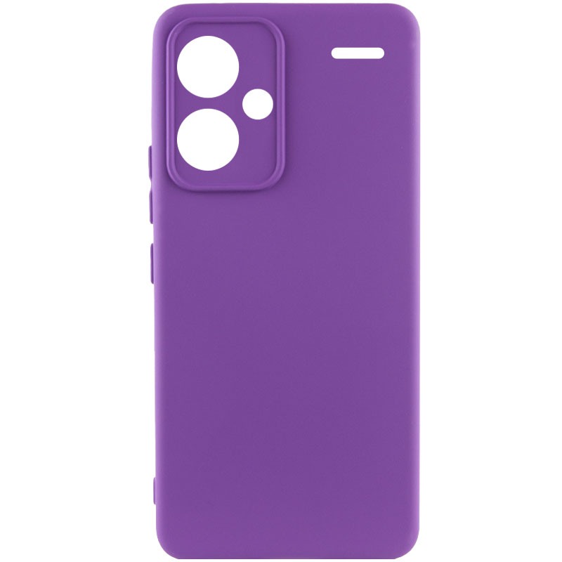 Чехол Silicone Cover Lakshmi Full Camera (AA) для Xiaomi Redmi Note 13 Pro+ (Фиолетовый / Purple)