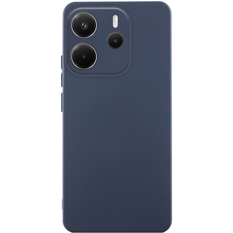 Чехол Silicone Cover Lakshmi Full Camera (AA) для Xiaomi Redmi Note 14 4G (Europe version) (Синий / Midnight blue)