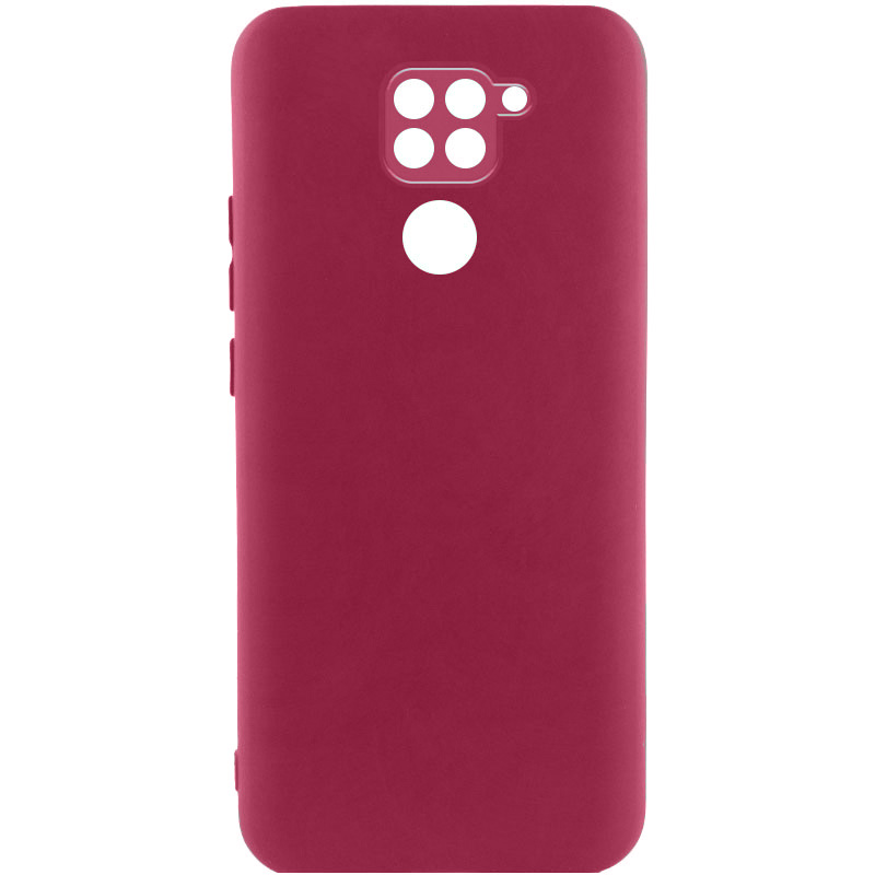 Чехол Silicone Cover Lakshmi Full Camera (AA) для Xiaomi Redmi 10X (Бордовый / Marsala)