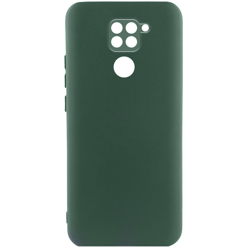 Чехол Silicone Cover Lakshmi Full Camera (AA) для Xiaomi Redmi 10X (Зеленый / Dark green)