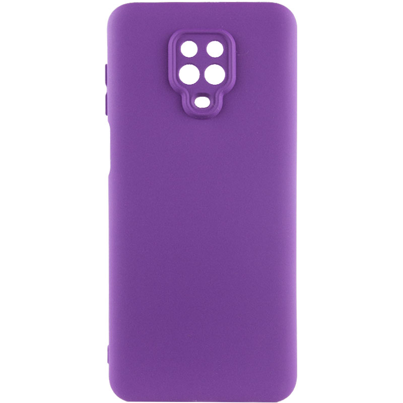 Чехол Silicone Cover Lakshmi Full Camera (AA) для Xiaomi Redmi Note 9s / Note 9 Pro / Note 9 Pro Max (Фиолетовый / Purple)