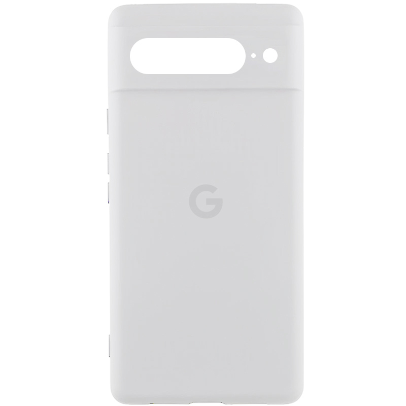 Чехол Silicone Cover Lakshmi Full Camera (AA) with logo для Google Pixel 7 Pro (Белый / White)