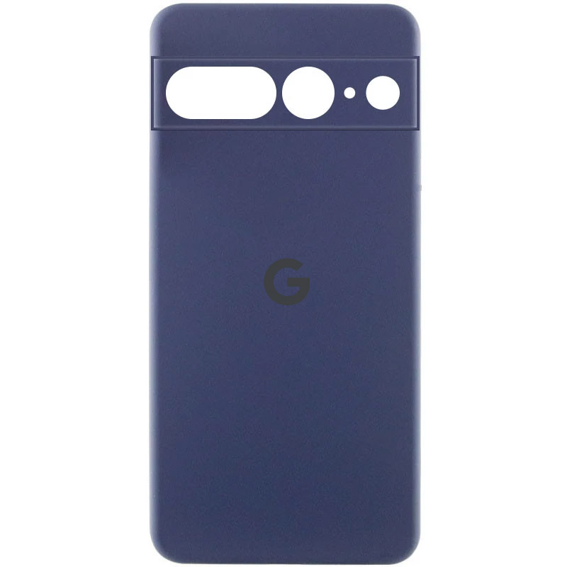 Чехол Silicone Cover Lakshmi Full Camera (AA) with logo для Google Pixel 7 Pro (Синий / Midnight Blue)