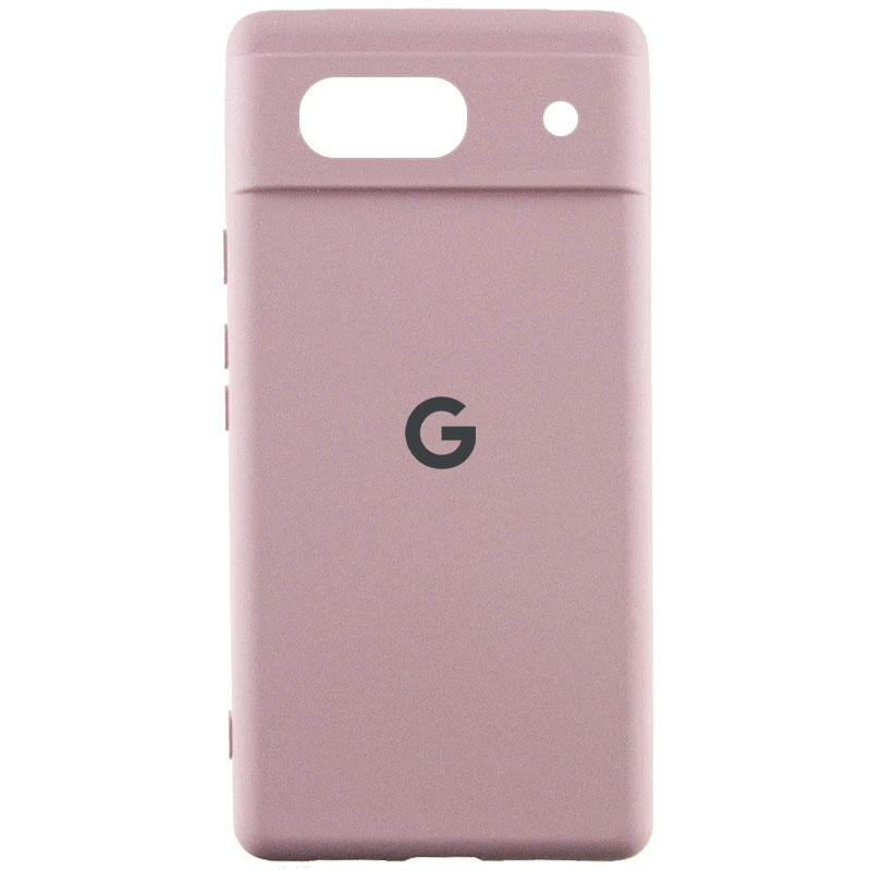 Чохол Silicone Cover Lakshmi Full Camera (AA) with logo для Google Pixel 7 (Рожевий / Pink Sand)