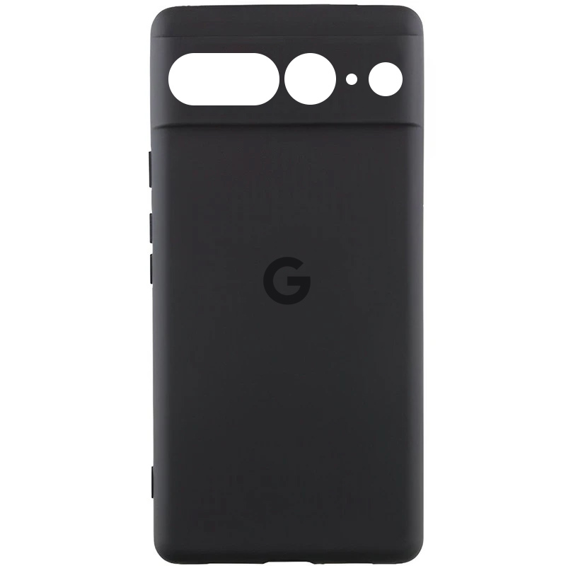 Чехол Silicone Cover Lakshmi Full Camera (AA) with logo для Google Pixel 8 (Черный / Black)