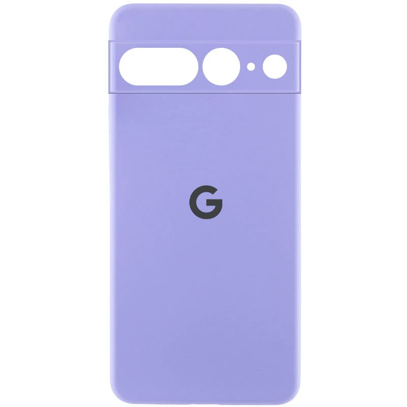 Чехол Silicone Cover Lakshmi Full Camera (AA) with logo для Google Pixel 8 (Сиреневый / Dasheen)