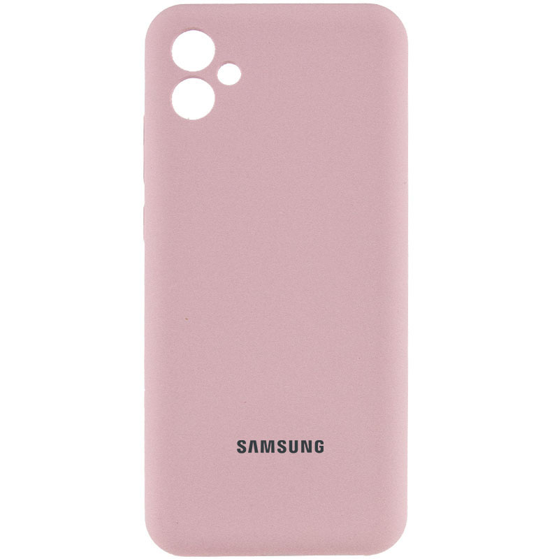 Чохол Silicone Cover Lakshmi Full Camera (AA) with logo для Samsung Galaxy A05 (Рожевий / Pink Sand)