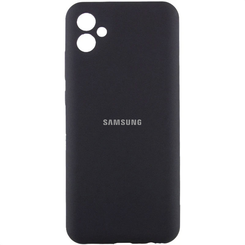 Чохол Silicone Cover Lakshmi Full Camera (AA) with logo для Samsung Galaxy A06 (Чорний / Black)