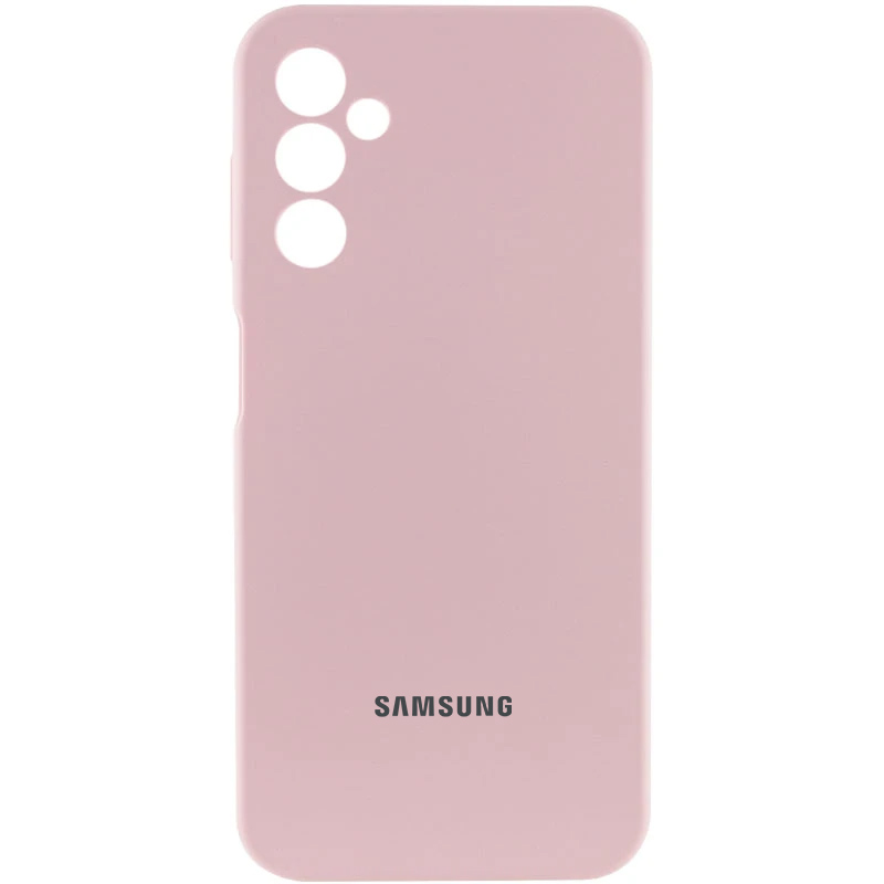 Чехол Silicone Cover Lakshmi Full Camera (AA) with logo для Samsung Galaxy A25 5G (Розовый / Pink Sand)