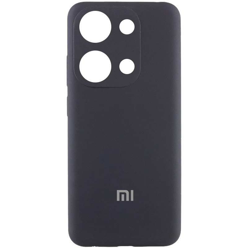 Чохол Silicone Cover Lakshmi Full Camera (AA) with logo для Xiaomi Poco X6 (Чорний / Black)