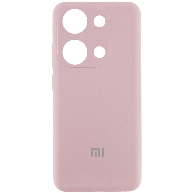 Чехол Silicone Cover Lakshmi Full Camera (AA) with logo для Xiaomi Poco X6 Pro (Розовый / Pink Sand)