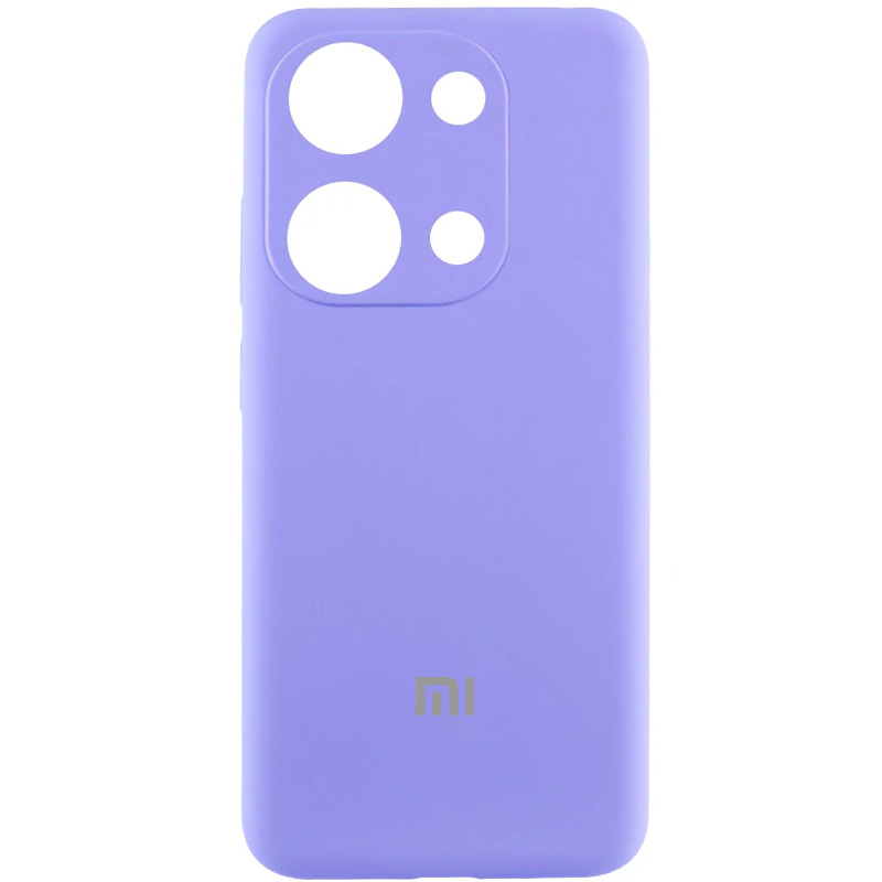 Чехол Silicone Cover Lakshmi Full Camera (AA) with logo для Xiaomi Poco X6 Pro (Сиреневый / Dasheen)