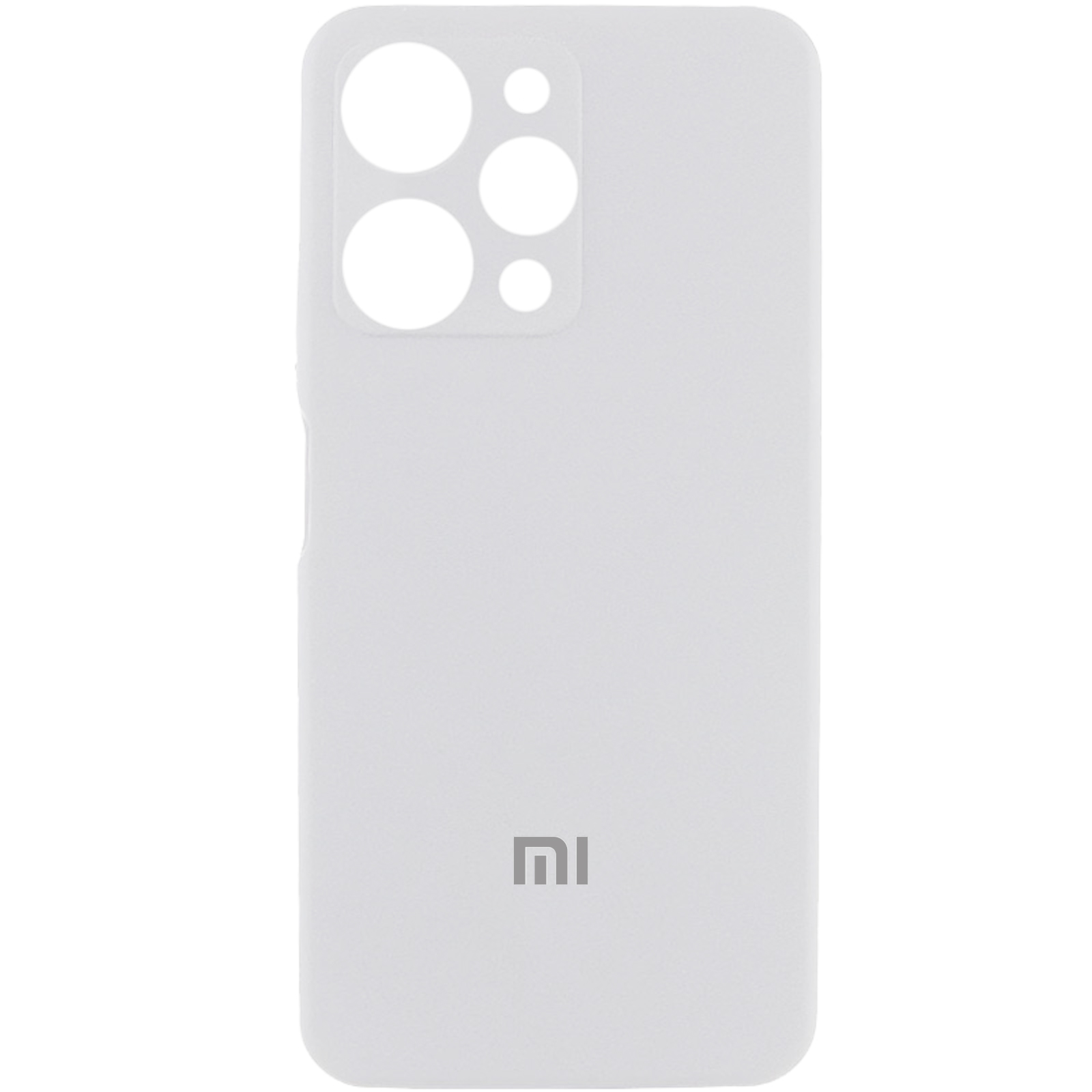 Чехол Silicone Cover Lakshmi Full Camera (AA) with logo для Xiaomi Redmi 12 (Белый / White)