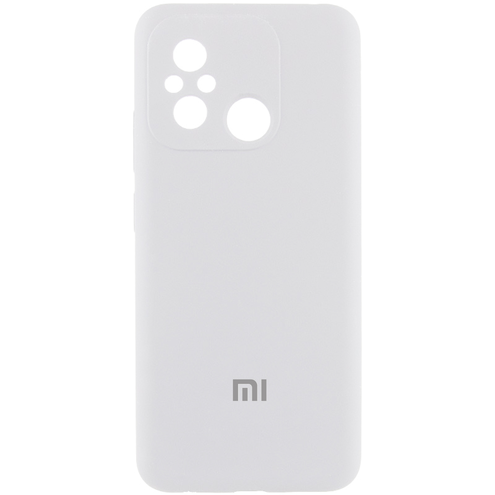 Чехол Silicone Cover Lakshmi Full Camera (AA) with logo для Xiaomi Redmi 12C / Poco C55 (Белый / White)