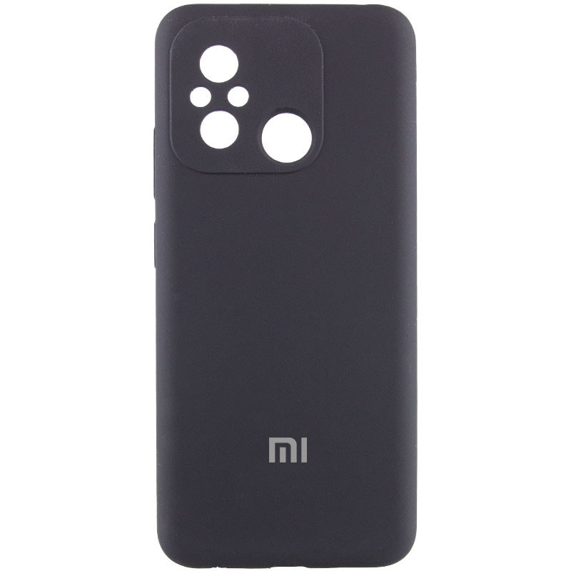 Чохол Silicone Cover Lakshmi Full Camera (AA) with logo для Xiaomi Redmi 12C (Чорний / Black)