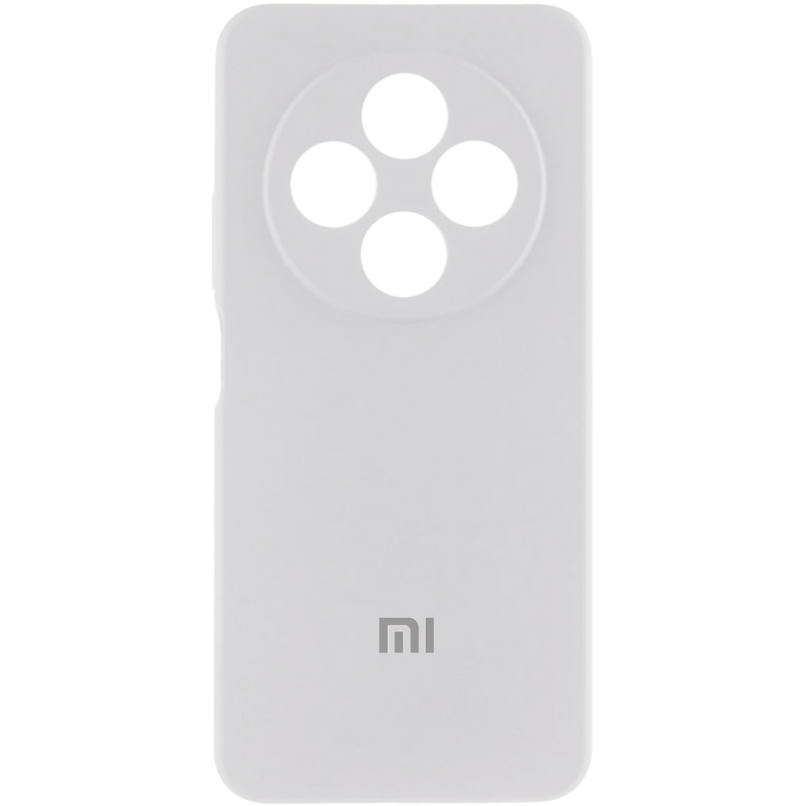 Чехол Silicone Cover Lakshmi Full Camera (AA) with logo для Xiaomi Redmi 14C / Poco C75 (Белый / White)