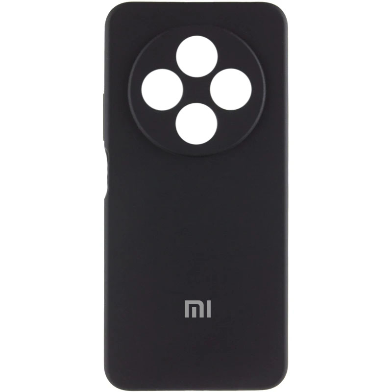 Чехол Silicone Cover Lakshmi Full Camera (AA) with logo для Xiaomi Redmi 14C / Poco C75 (Черный / Black)