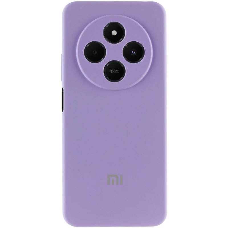Чехол Silicone Cover Lakshmi Full Camera (AA) with logo для Xiaomi Redmi 14C / Poco C75 (Сиреневый / Dasheen)