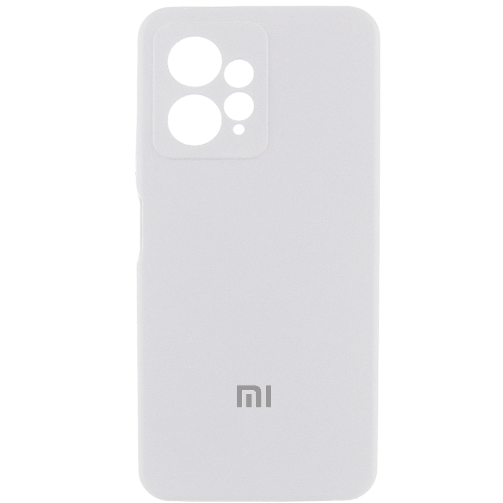 Чехол Silicone Cover Lakshmi Full Camera (AA) with logo для Xiaomi Redmi Note 12 4G (Белый / White)